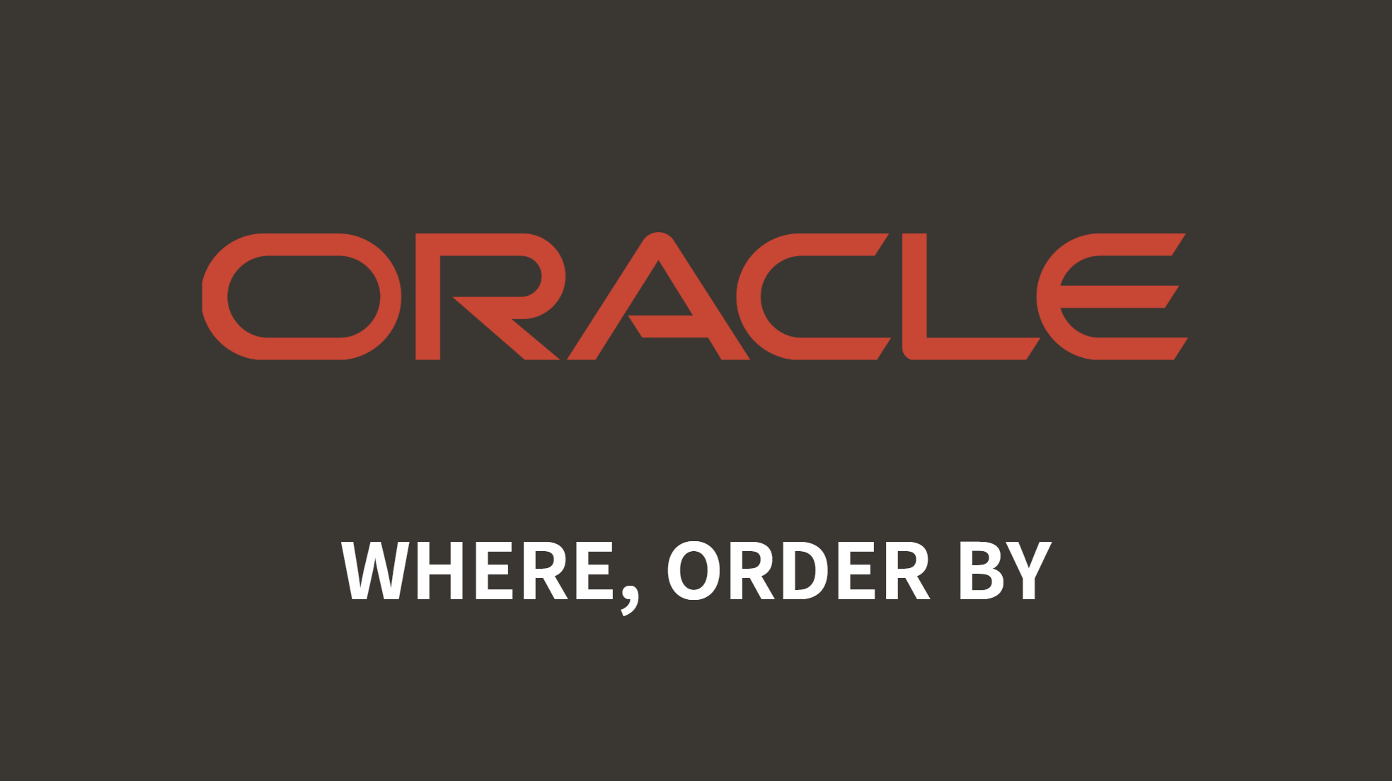  oracle where order by jaeyoung heo